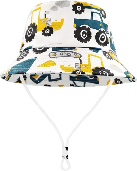 Børne Solhat (52-54cm), Baby Strandhat Dreng Pige Fiskerhat, Co