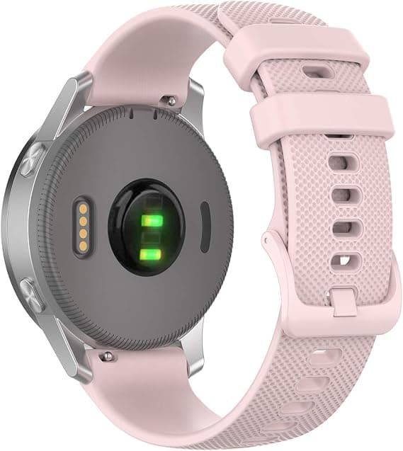 20 mm rosa pulver silikone armbånd fleksibelt hurtigspænde silico