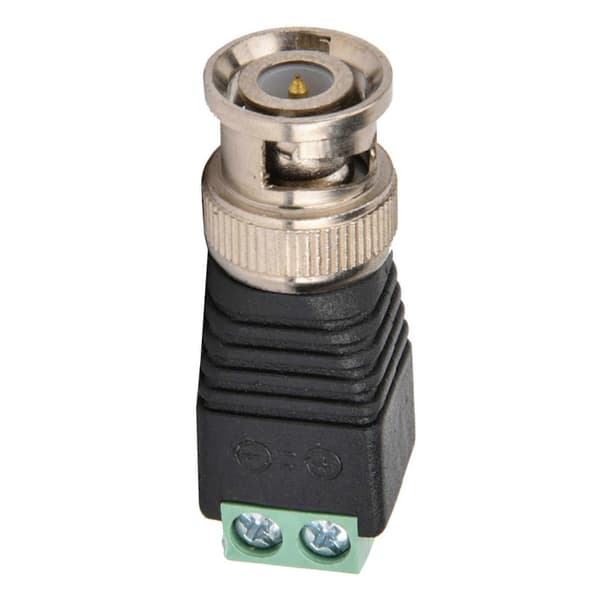 BNC Hanstik Skrueterminal Koaksial Video Balun Adapter