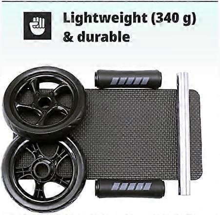Abdominal Roller for Strength Training Equipment - Ab Wheel for Sit Ups for Home Gym with Extra Thick Knee Pad Mat - Ab Trainer