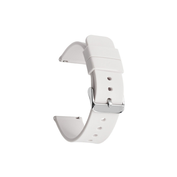Universal silikone urrem sort 24 mm
