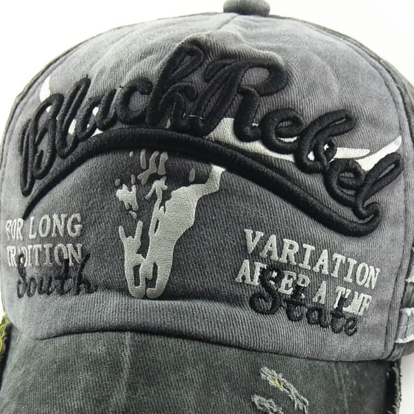 Graffiti tekst baseballcaps vasket caps cowboy solhatt