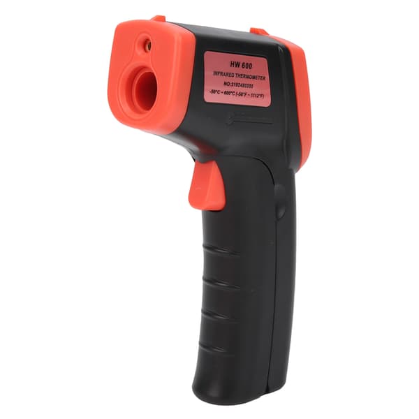 HW600 Berøringsfrit Termometer LCD Infrarødt Digitalt Temperaturmålingstermometer (Rød)