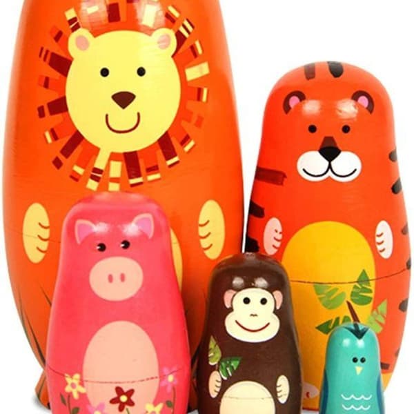 Håndlavede små trægenstande - Matryoshka dukke håndlavet KLB