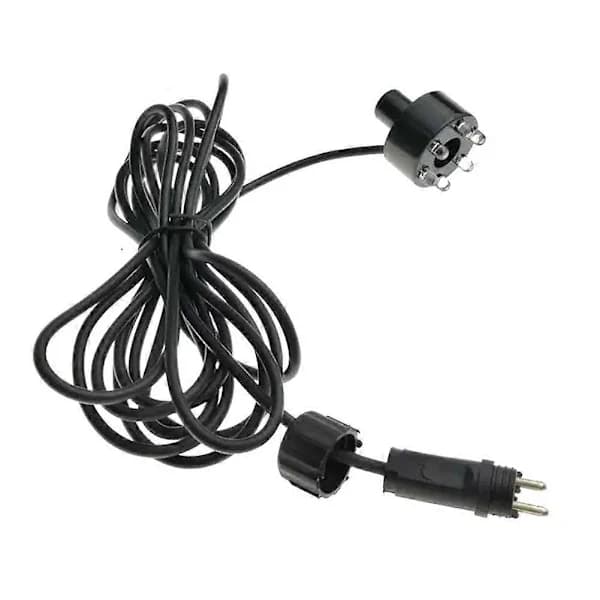 RGB 6 LED AC12V Vandfontænelampe med 2-bens forbindelse Undervandsdamlamper Vandfunktion Lys Sort