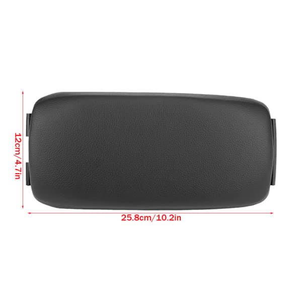 Svart skinn armlensdeksel for midtkonsoll til Audi A3 8P / A5 2003-2013