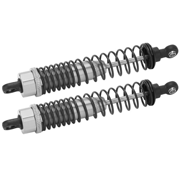 Adjustable 110mm Full Metal Shock Absorber with Spring Damper, Fits Traxxas Slash 2WD Silver