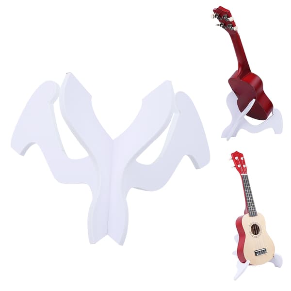 Ukulele stativ foldbart skridsikkert letvægts bærbart PVC violin mandolin lodret stativ
