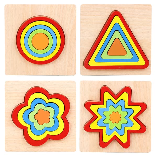 Puiset palapelit 2–3-vuotiaille lapsille, Montessori-lelu 3D
