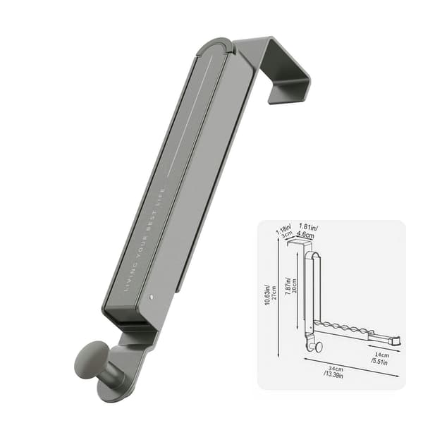 Door Hook Clothes Rack Improved Foldable Drying Rack with Extendable Rod Portable Over the Door Laundry Rack Suitable for Travel and Home Use