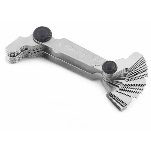 Thread Measuring Tool Thread Gauge 60 Degree Stainless Steel Screw Thread Measuring Tool (Metric & Imperial)