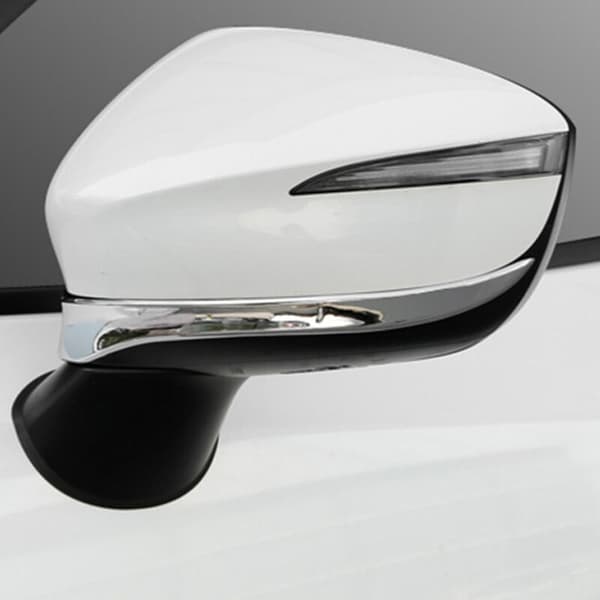 for -3 CX3 Krom Bilside Sidespeil Stripe Deksel Trim Utvendig Dekorasjon Tilbehør 2017 2018 2019
