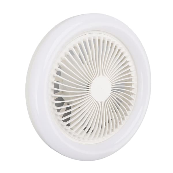 36w Loftventilator Lys 9,8 Tommer Lille Lydløs E27 Led Ventilatorlampe Til Soveværelse 86265v Hvid