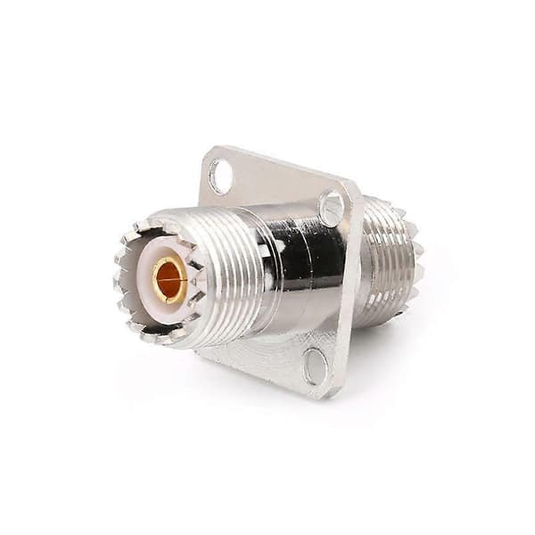 UHF SO239 Hunn Til Hunn Med Panelmontering RF-kontakt Koaksial Konverter Adapter Rett