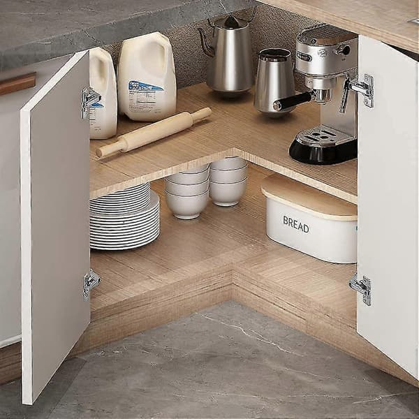 2-pack 165 Degree Soft-Close Hinges for Kitchen Cabinet Doors, Furniture Hinges, Concealed Combination Hinges for Wardrobe Doors, 35mm Full Overlay