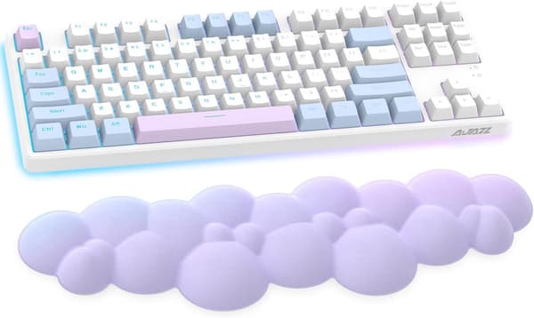 Håndledsstøtte til Gaming-tastatur, Håndledsstøtte i Memoryskum, Ergonomisk