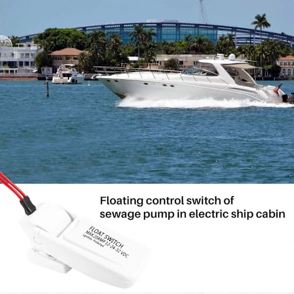 Lænsepumpe Flydeafbryder Automatisk til Båd Yacht Autocamper Auto ON/OFF