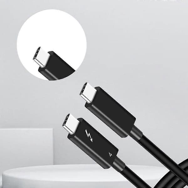 40 Gbps Thunderbolt 4-kabel 0,7 m – 100 W PD, 5K/4K-skærmunderstøttelse, USB-C Gen 2
