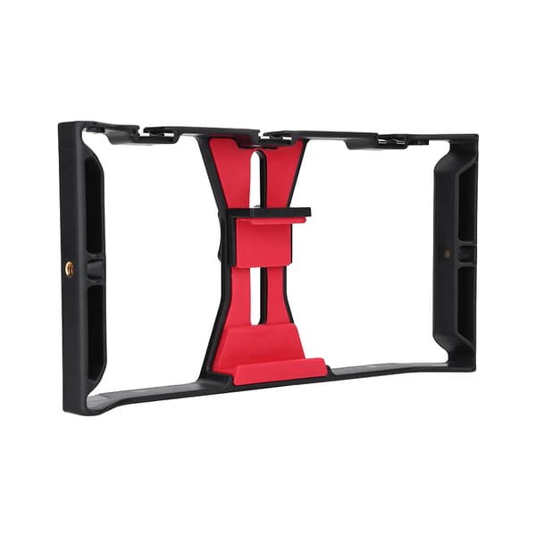 Portable Dual Handled Handheld Phone Adjustable Stabilizer Support Recording Rig