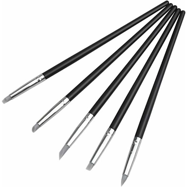 Flexible Silicone Paint Pens - 5 Pcs Clay Sculpting Tools and Sculpting Brushes for DIY