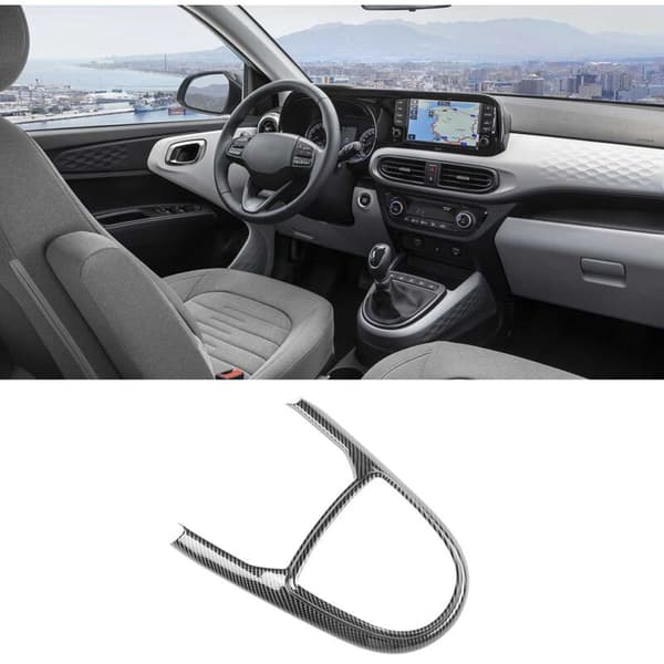 Carbon Fiber Gear Shift Frame for Car Interior, for I10 2022-2024