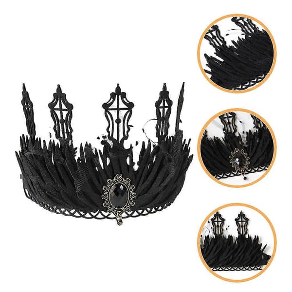 Vintage Dronning Tiara Bryllup Cosplay Kostumefest Hårpynt til Kvinder Piger