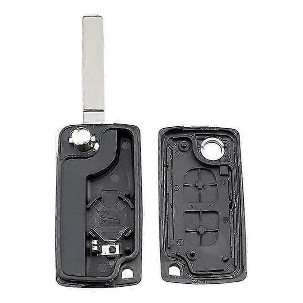 Til Peugeot Partner Citroen Berlingo C3 Picasso 2009-2016 2-knaps nøglefob-etui erstatningstilbehør