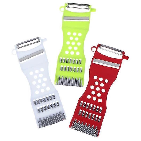 Multifunctional Kitchen Utensil Vegetable Fruit Peeler Julienne Slicer Tool white white