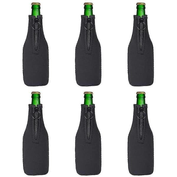 Olutpullokotelo Neopreeni Olutjäähdytin Kotelo Eristys Vetoketjulla 12 /330ml Pulloille