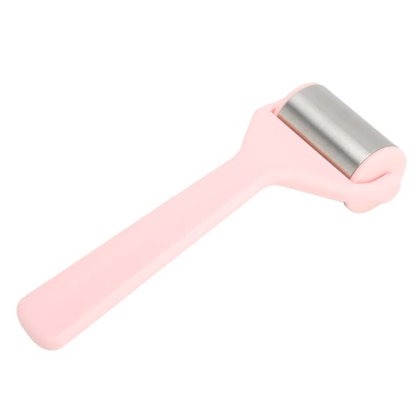 Isrulle Massager Rustfrit Stål Bærbar Ansigtsøjenmassage Skønhedsisrulle til Kvinder Rosa