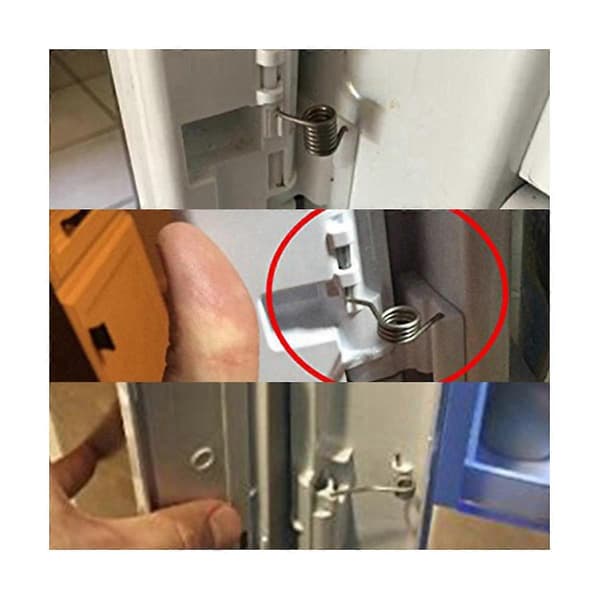 4 stk. fransk dørkøleskabsfjeder til DA81-01345B RF267AFWP RF267HERS RF268ABBP RF268ABPN RF268ABRS