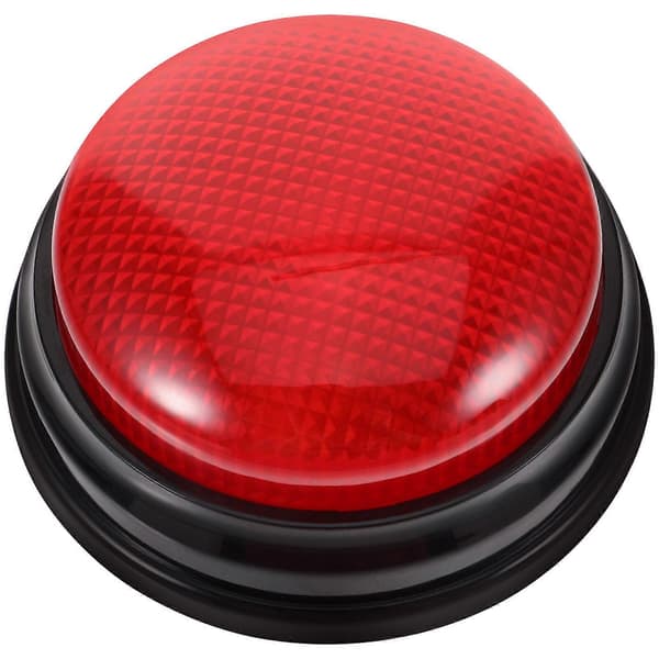 Game Button Prop Party Prop Button with Light and Alarm Sound for Competition Games