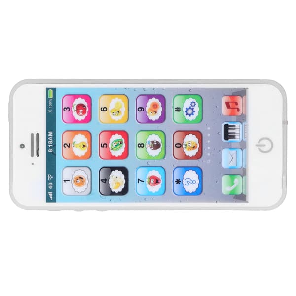 Russian Kids Learning Machine Music Simulation Mobile Phone Educational Toy Children Gift Russian White