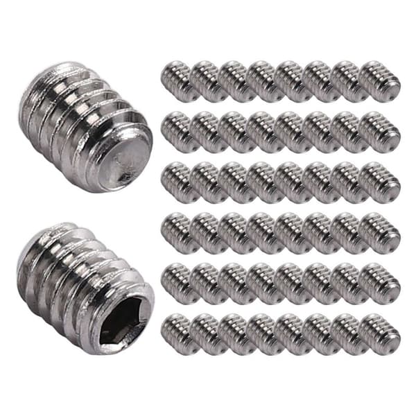50 stk M2.5 x 3mm rustfrie sekskantskruer