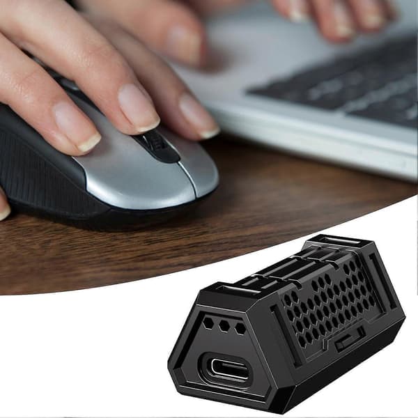4K Receiver for Mouse Plug-Play Wireless Mouse Receiver for A5 Pro Low Latency 4000Hz Polling Rate Mouse Adapter for A5 Pro Max Gaming Accessories