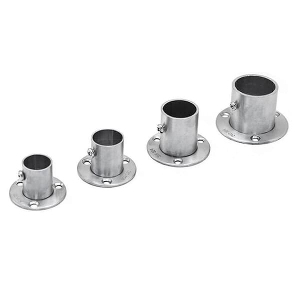 16-32 mm rustfrit stål garderobestangbeslag tøjstangssæde bøjle rørholder