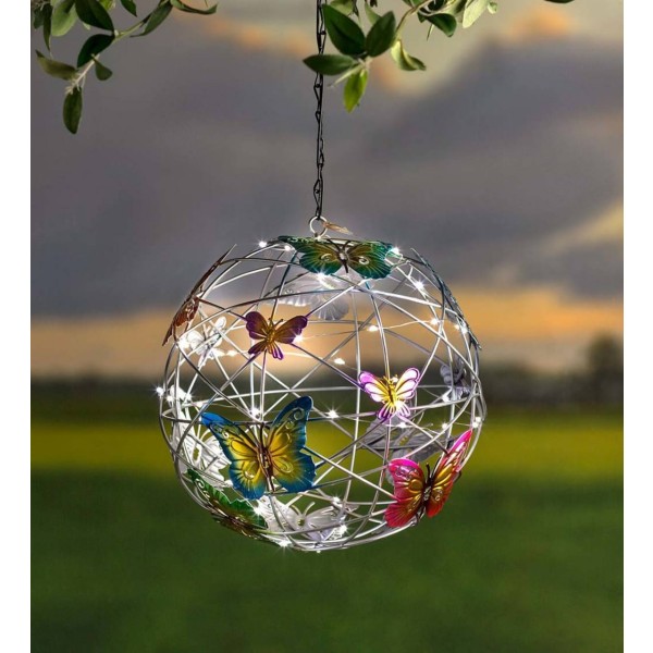 1 kpl Ulkoilma Glow Butterfly Ball Light Solar