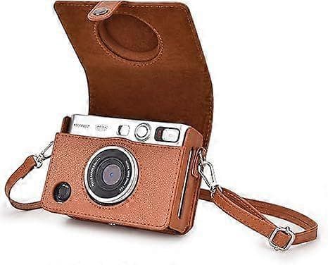 Vintage PU-läder skyddsfodral för Instax Mini EVO Instant Kamera - Brun
