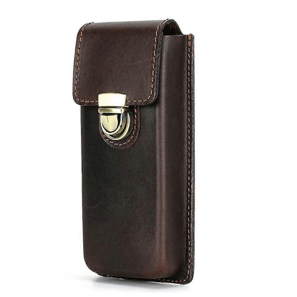 Handmade Genuine Leather Fountain Pen Case, Office and School Organizer, 3 Slots [DB]