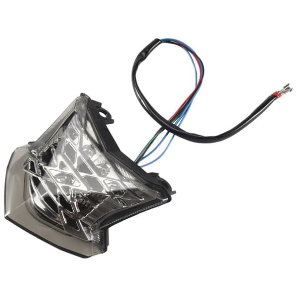 Integreret LED Baglygte, Stop- & Bremselys (Hvid)