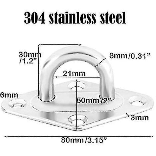 1000 Lb Heavy Duty Hammock Hanging Kit, Durable Hammock Hooks, Multiple Hanging Ceiling Hooks UYT