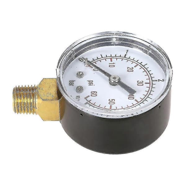 50 mm 0~60psi 0~4bar Poolfilter Vandtryksmåler Hydraulisk Trykmåler Manometer 1/4\" Npt Gevind