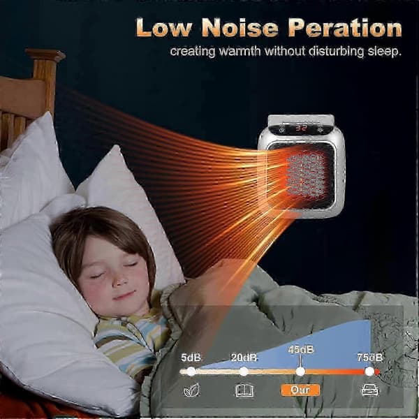 Ceramic Space Heater with Remote Control, Timer, LED Display, and Two Heating Modes (FMY)
