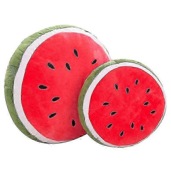 Vandmelon Pude Fluffy Vandmelon Plys Bløde Legetøj Gave 30cm