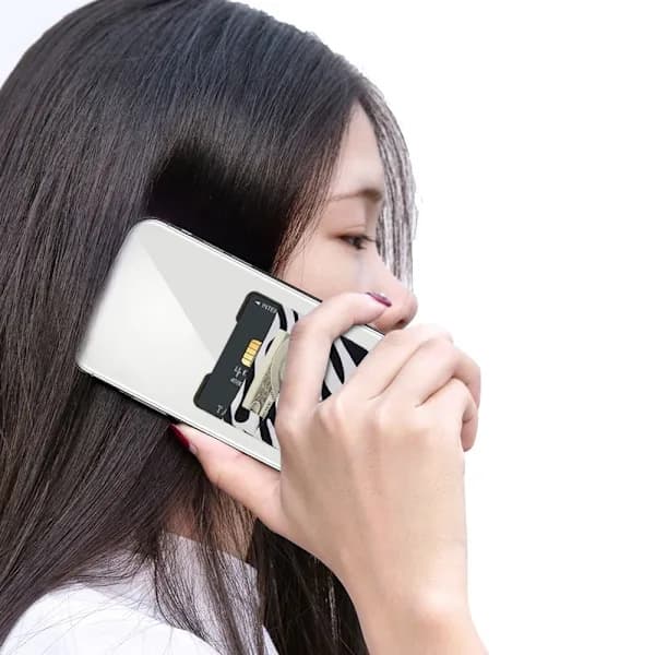 Kortholder for visittkort, mobiltelefon, bakside A A A