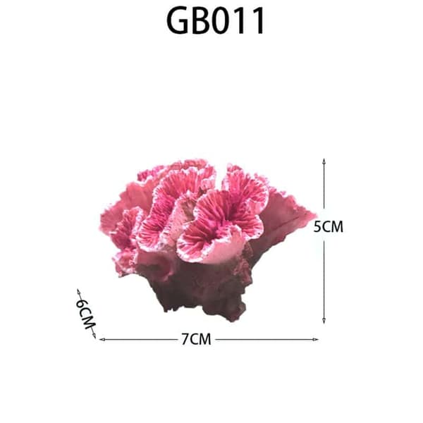 Artificial Coral Aquarium Underwater Plants Fish Tank Decoration (Pink)