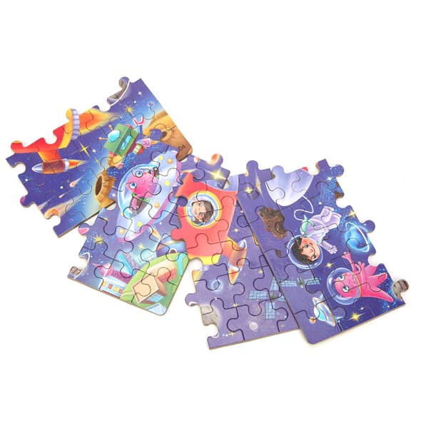 60 Pieces Kids Puzzle Exquisite Cartoon Pattern Children Jigsaw Puzzle Toy Gift with Storage Box Space