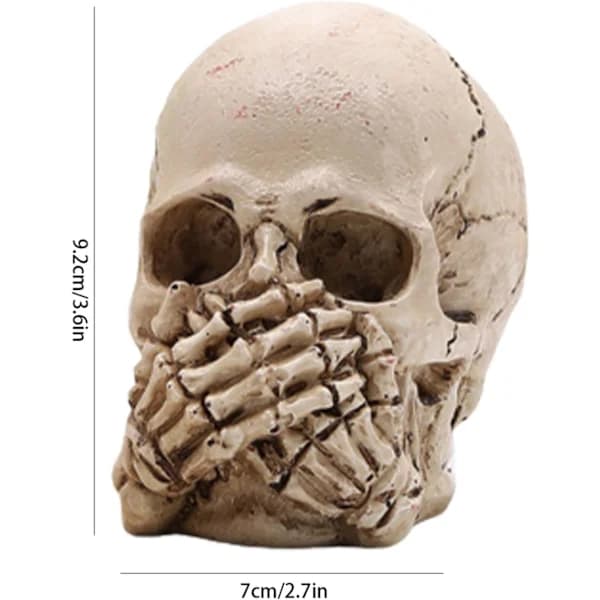 Lysende Kraniepynt i Resin, Halloween Dekoration