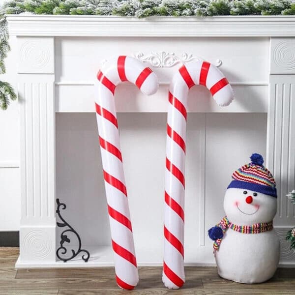 Inflatable Christmas Balloons with Cane STYLE 7 STYLE 7 Style 7