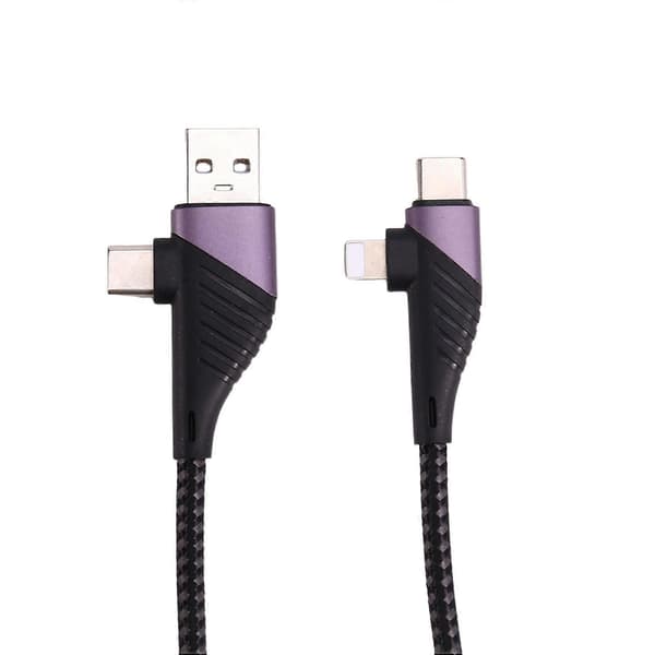 4-i-1 PD USB C-kabel hurtigopladning 65W USB Type C til Type C IOS-kabel til